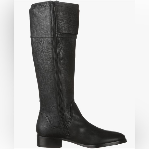 Arturo Chiang Knee-Length Black Leather Boots - Picture 3 of 12
